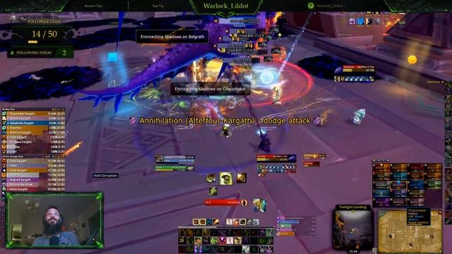Destiny (US-Kargath) vs Vexxiona [Ny'Alotha the Waking City] (destro lock POV] смотреть онлайн