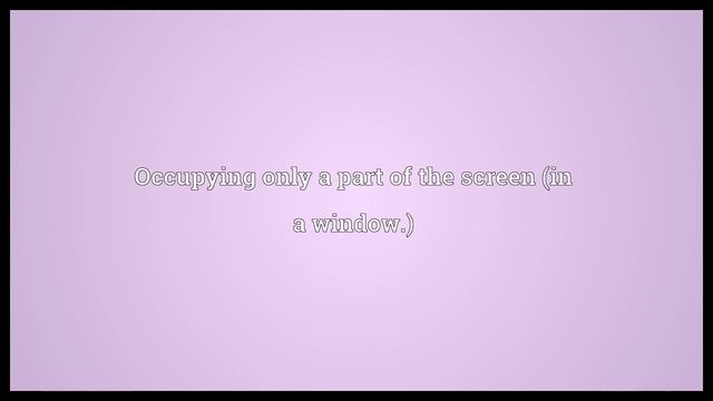 Windowed Meaning смотреть онлайн
