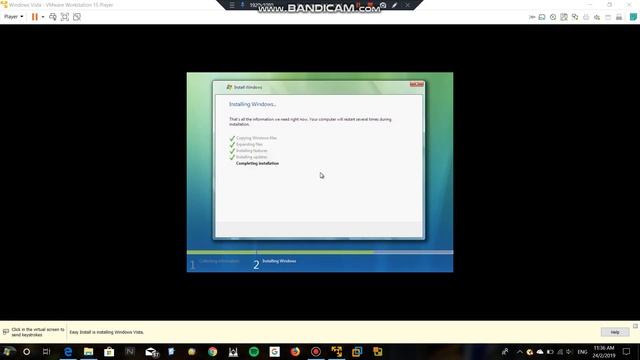 How-to Installing Windows Vista Home Premium in VMware Player 15 in 2019 смотреть онлайн