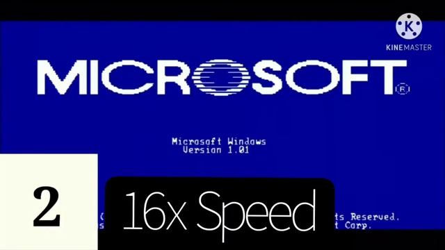 Windows 1.01 Startup 16x Speed смотреть онлайн