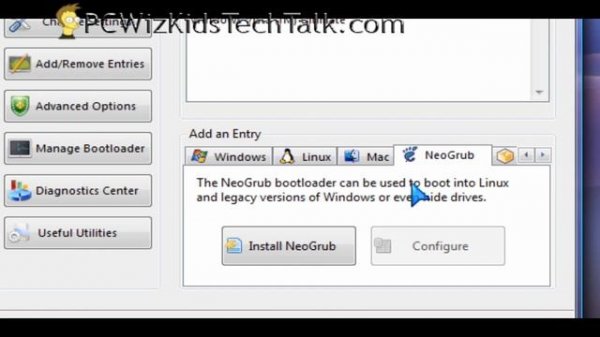 Windows Boot Entry Manager - EasyBCD
