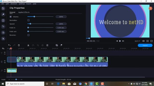 Movavi Video Editor plus 2020 : Step by Step Tutorial for Beginners!! смотреть онлайн