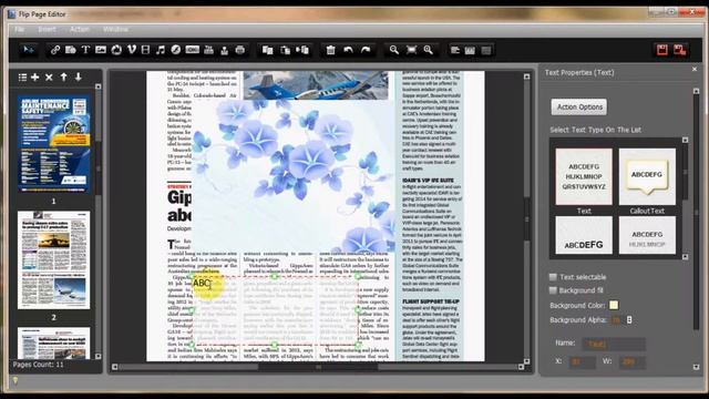 FlipBook Creator Pro -- Insert Animation Text on Page Turning Magazine смотреть онлайн