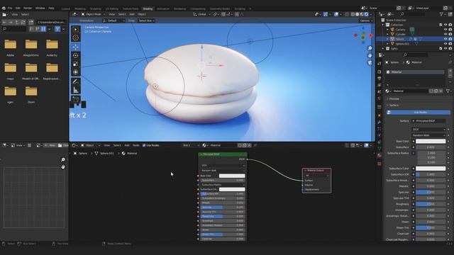 Macarons – Blender Tutorial With Commentary – FREE 3D MODEL