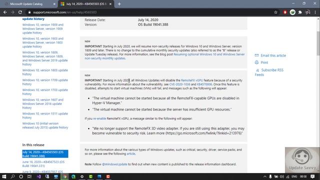 Cumulative Update for Windows10 version 2004,July14, 2020 - KB4565503 Highlights Improvements, fixe смотреть онлайн