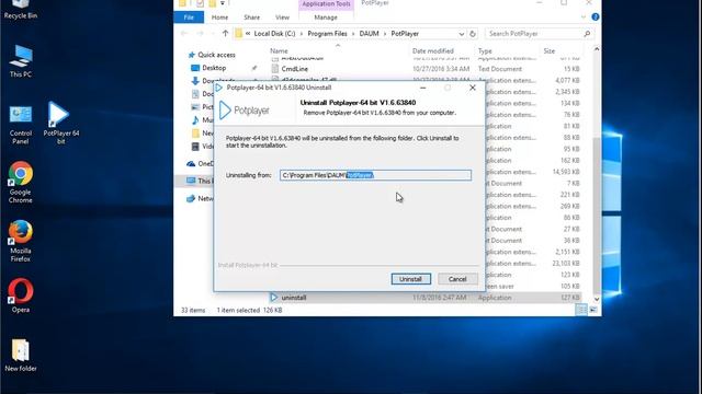 Uninstall PotPlayer 1.6 on Windows 10 смотреть онлайн