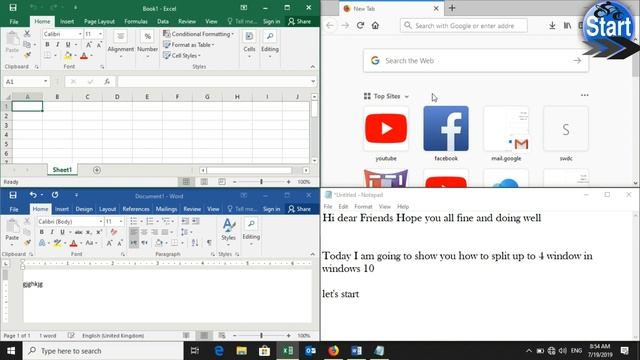 How to split computer screen up to 4 windows in windows 10 смотреть онлайн