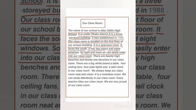 Our Class Room || Our Classroom paragraph смотреть онлайн