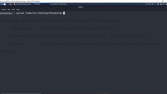 Meterpreter upload Command смотреть онлайн