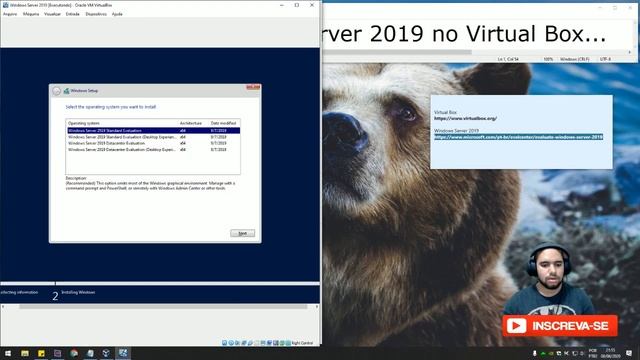 COMO INSTALAR O WINDOWS SERVER 2019 NO VIRTUAL BOX смотреть онлайн