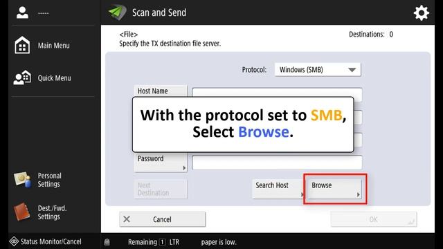 Scan and Send File on Canon imageRUNNER ADVANCE MFP смотреть онлайн