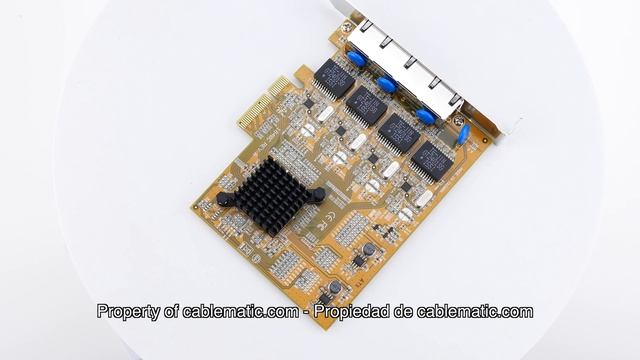 Tarjeta PCI-Express Ethernet Gigabit 10/100/1000Base-Tx (4xRJ45) distribuido por CABLEMATIC ® смотреть онлайн