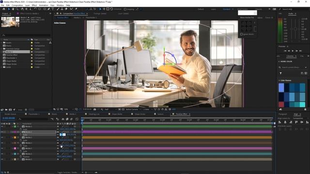 After Effects Руководство - Элегантное слайд-шоу с параллаксом смотреть онлайн