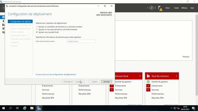 Installation et Configuration ADDS sous Windows Server 2019 смотреть онлайн