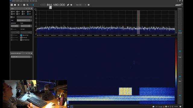 Checking LoRa radio band with SDR radio смотреть онлайн