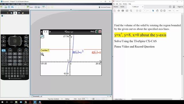 Calc 2: Volume (TI-nSpire CX CAS) ptB смотреть онлайн