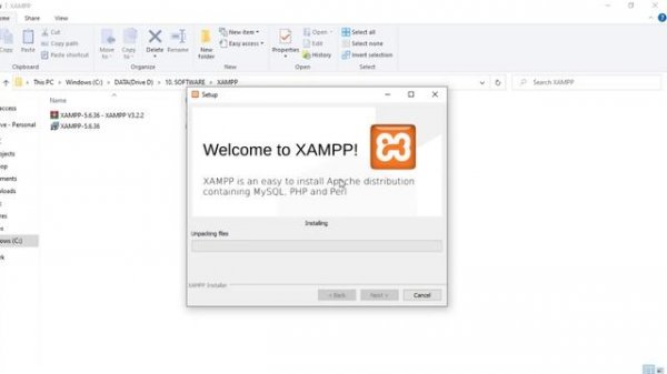 Install XAMPP control Panel v3.2.2