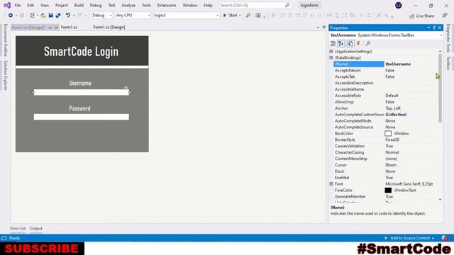 C# - How To Design Login Form In C# | C# Windows Form | C# Tutorial смотреть онлайн