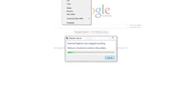 Internet Explorer 9 Crash смотреть онлайн
