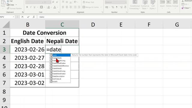 MS Excel, Date Converter English to Nepali (AD to BS) & (BS to AD) смотреть онлайн