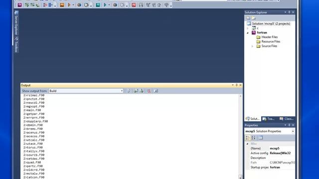 MCNP5 1.60 Compile on Visual Studio 2010 and Intel Fortran Composer XE 2011 Update 12 смотреть онлайн