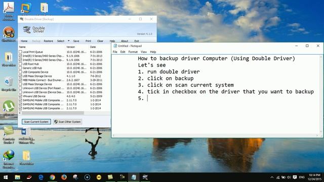 Windows 10| How to backup driver in windows 10 (Using double driver) [Easy to do 2016] смотреть онлайн