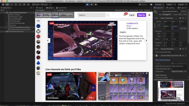 Demo of 3D WebView for Windows and macOS with Twitch смотреть онлайн