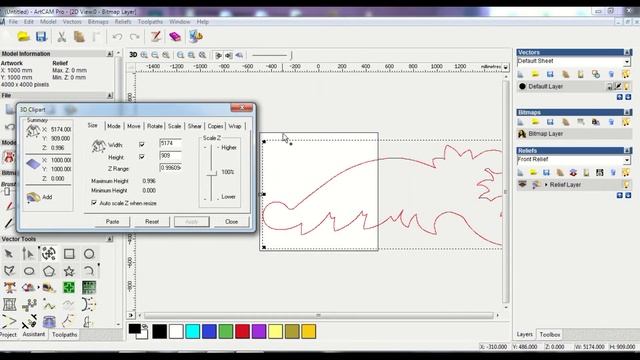 HOW TO IMPORT BMP FILE IN ARTCAM смотреть онлайн