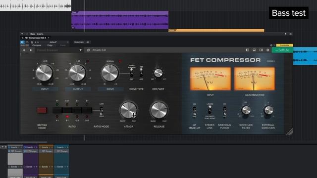 Softube FET Compressor Mark II plugin sound test смотреть онлайн