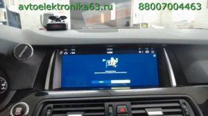 Android магнитола 10 дюймов и камера заднего вида в BMW 5 серии