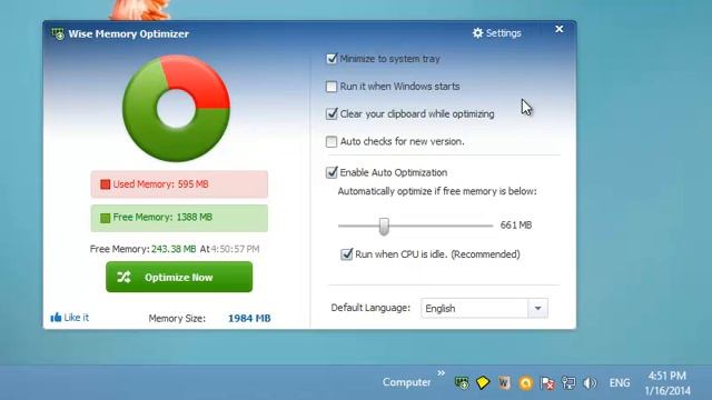 Wise Memory Optimizer : Free System Memory & Improve System Performance смотреть онлайн