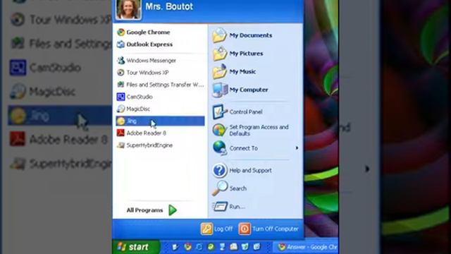 Windows XP Start Menu смотреть онлайн