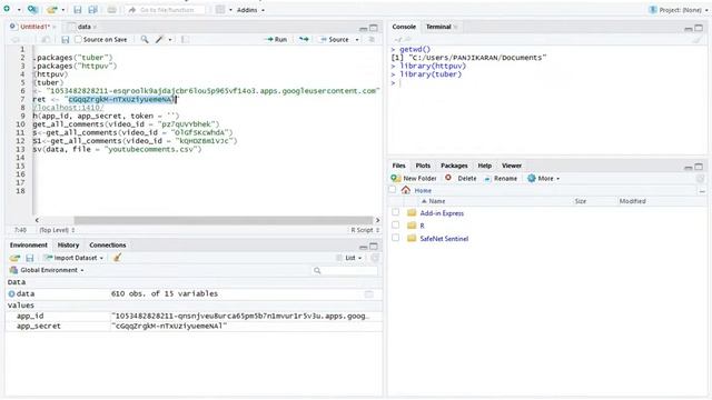 YouTube comments analysis in R using "tuber" package (windows) смотреть онлайн