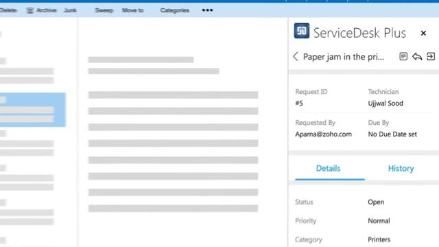 ServiceDesk Plus add-in for Microsoft Outlook смотреть онлайн