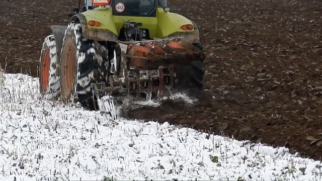 2x Claas Axion 850 - Zimná Orba / Winter Ploughing / Zimowa Orka