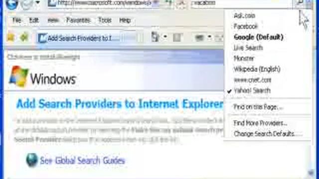 How to Add or Change Search Engines in Microsoft Internet Explorer 7 смотреть онлайн