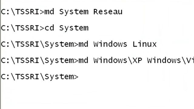 Exercice N°3: Les commandes [ Rd/Rmdir]&[Md/Mkdir]&[Cd/Chdir] смотреть онлайн