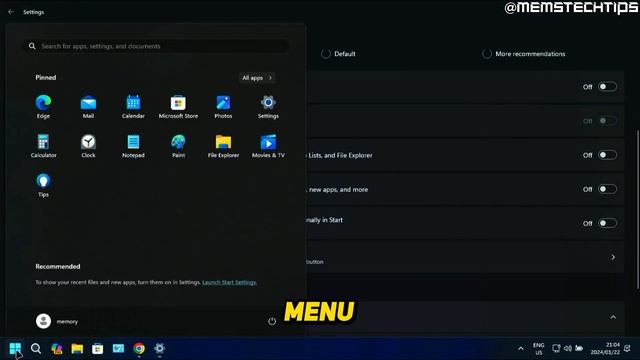 How to Remove Recommended Items from Start Menu in Windows 11 (Tutorial) смотреть онлайн