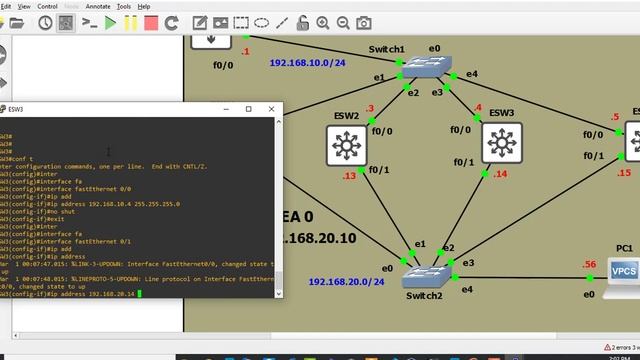 How to configure VRRP configuration in a Cisco switch? | labeveryday part 27 using GNS3 (2021) смотреть онлайн