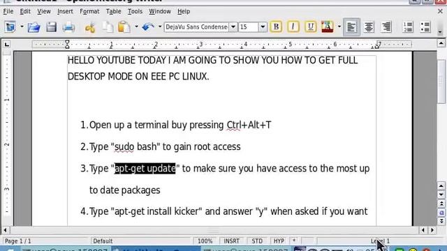 HOW TO GET FULL DESKTOP MODE ON EEE PC LINUX? смотреть онлайн