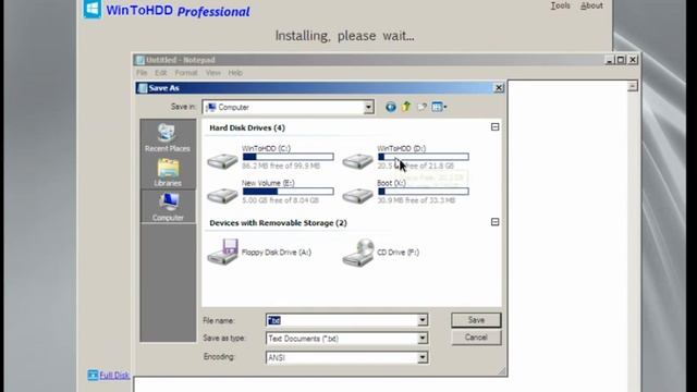 Installing Windows Vienna in Windows 7 using WintoHDD! смотреть онлайн