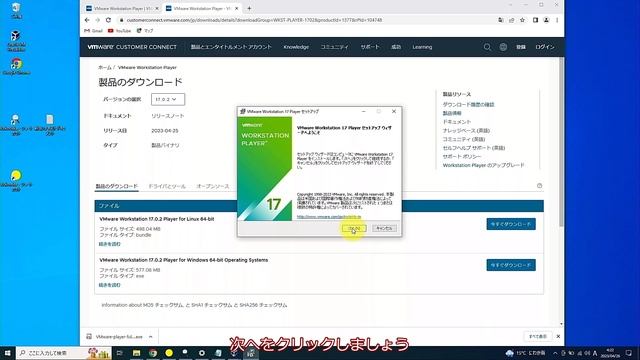 VMwarePlayer17をWindows10にインストール смотреть онлайн