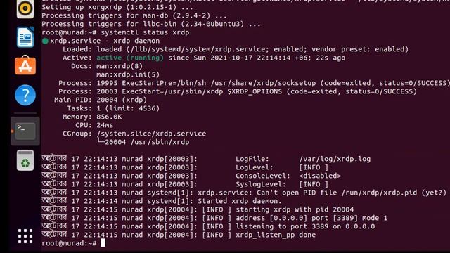 Setup Remote Desktop Facility in Ubuntu 21.04 | Setup RDP in Ubuntu in 2021 | Enable RDP in Linux смотреть онлайн