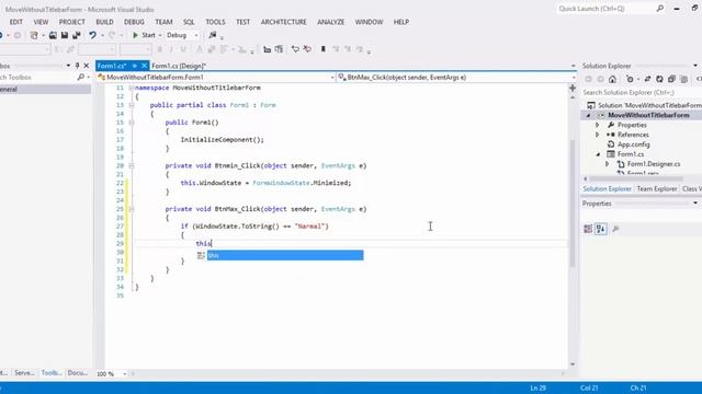 How to move and resize a form without a border And Titlebar C# WinForm смотреть онлайн