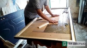 Утепление китайской двери своими руками
