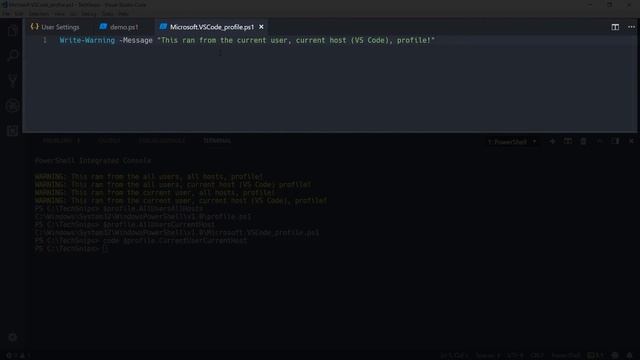 Understanding PowerShell Profiles In Visual Studio Code смотреть онлайн
