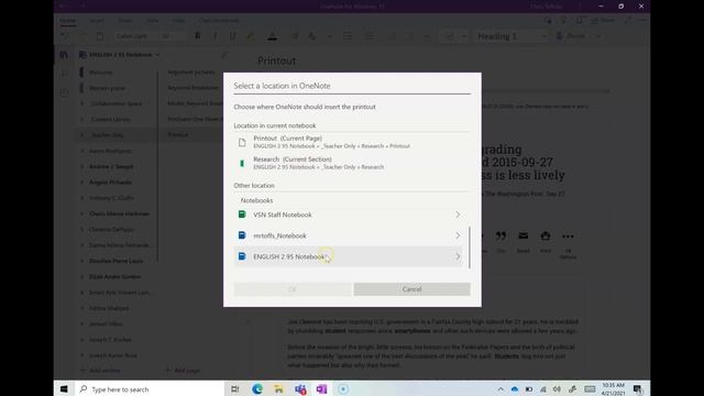 #ForStudents: How to print from the web to OneNote Class Notebook смотреть онлайн