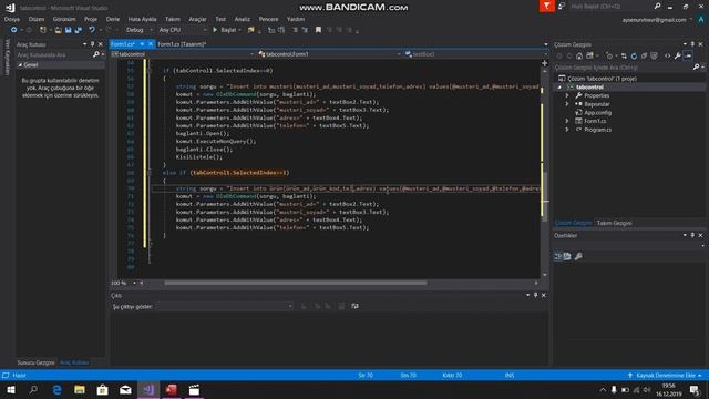 Görsel Programlama -2 C# Veri Tabanı Bağlantısı TabControl Uygulaması смотреть онлайн
