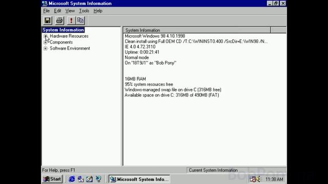 Windows 98 On The 386
