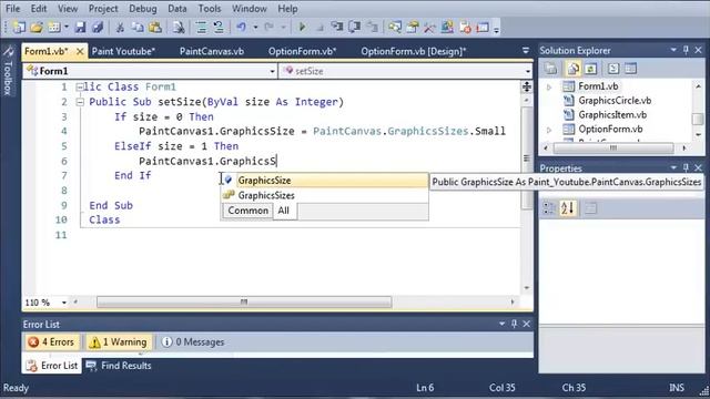 Visual Basic Tutorial - 175 - Paint Part 8 Changing The Brush Size смотреть онлайн